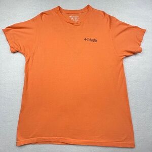 Columbia PFG Short Sleeve Crewneck T-Shirt in orange, size Men’s Large